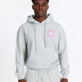 Grå Sweatshop Hoodie - Pink