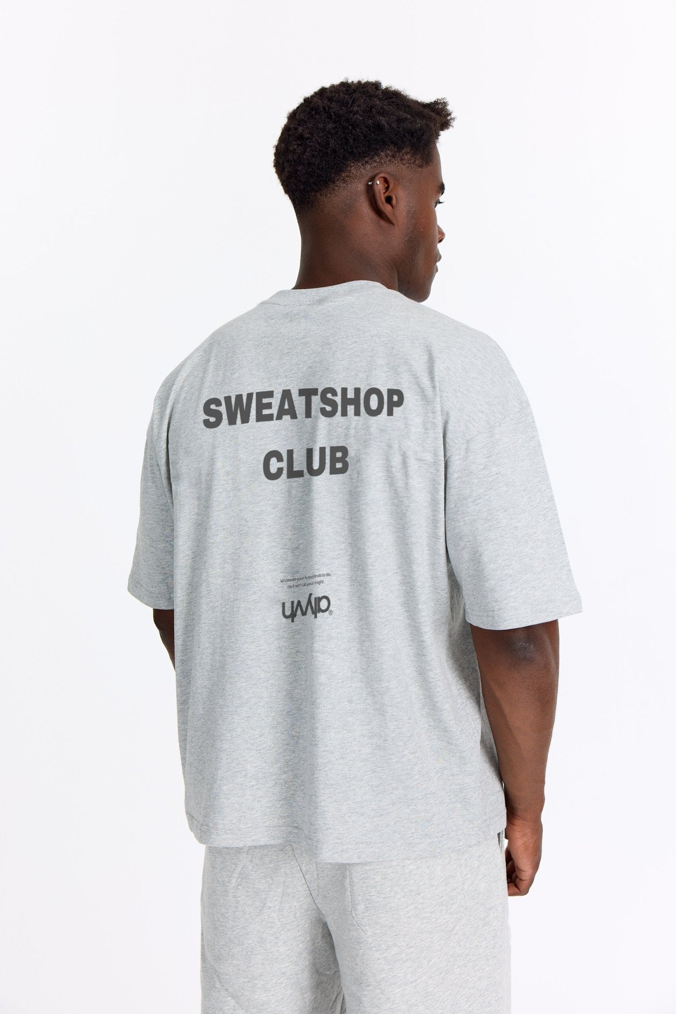 Grå Oversized Tee - Sweatshop - Mørkegrå - Alyvh