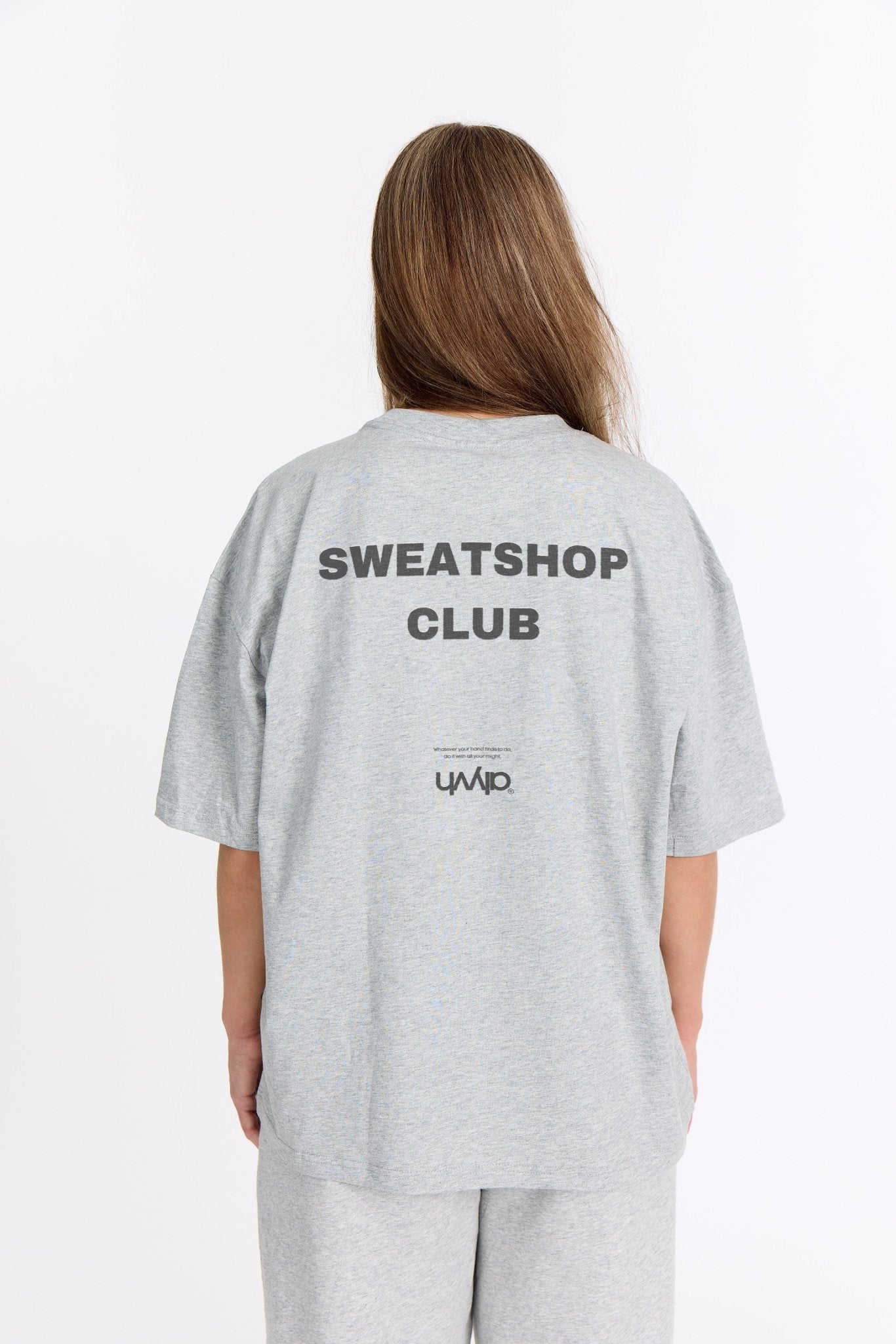 Grå Oversized Tee - Sweatshop - Mørkegrå - Alyvh