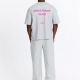 Grå Oversized Tee - Sweatshop - Pink - Alyvh