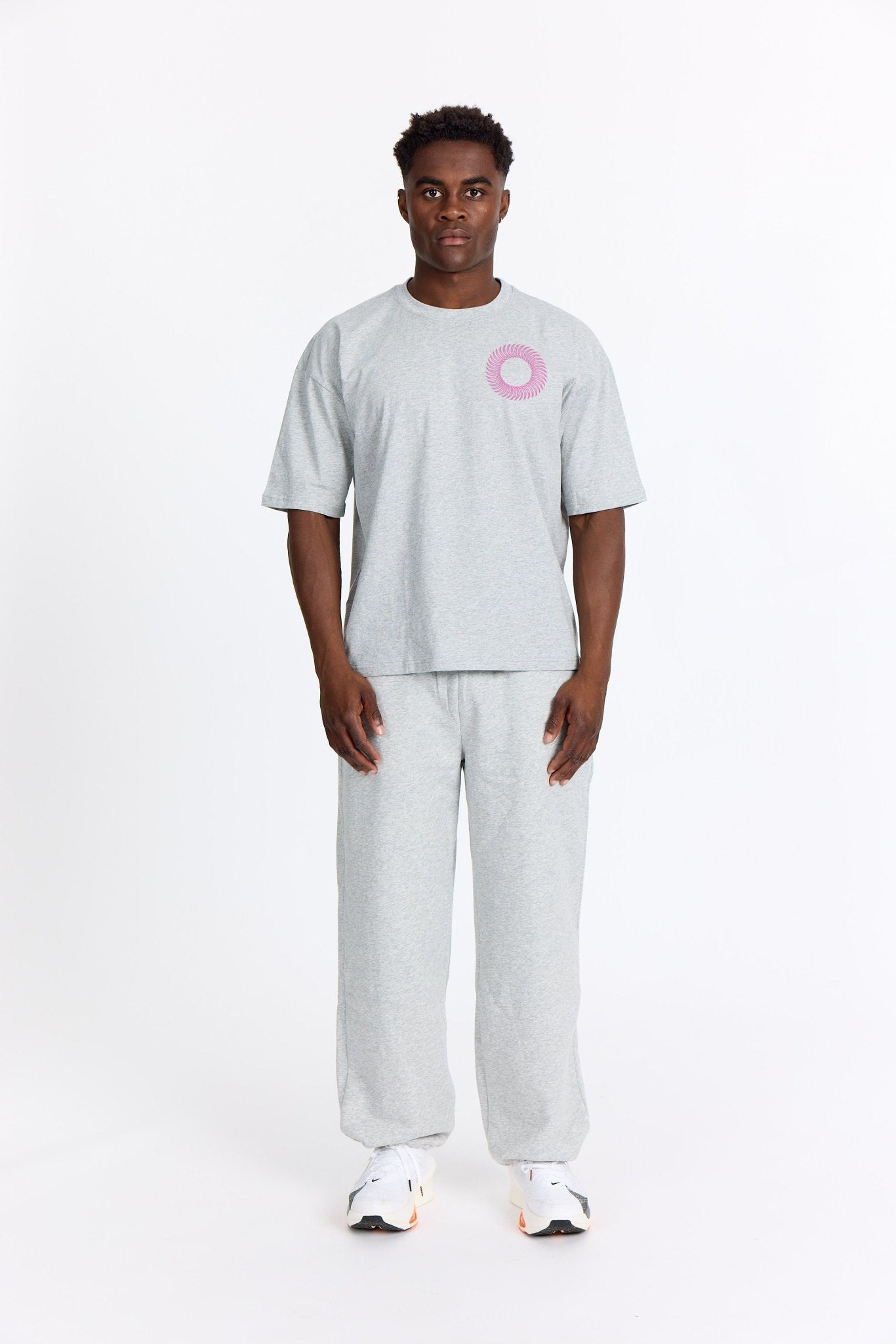 Grå Oversized Tee - Sweatshop - Pink - Alyvh