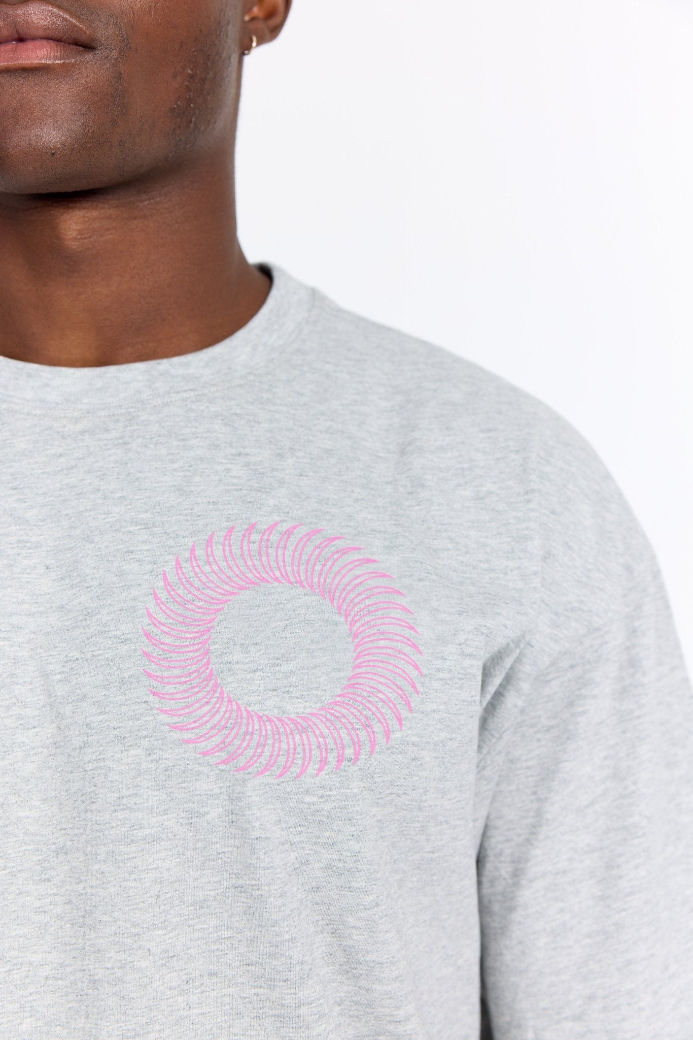 Grå Oversized Tee - Sweatshop - Pink - Alyvh
