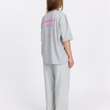 Grå Oversized Tee - Sweatshop - Pink - Alyvh