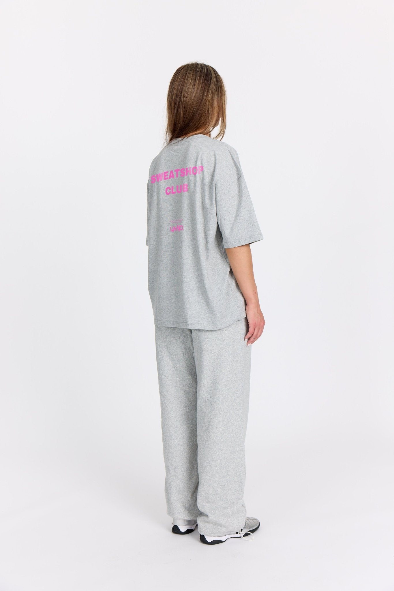Grå Oversized Tee - Sweatshop - Pink - Alyvh