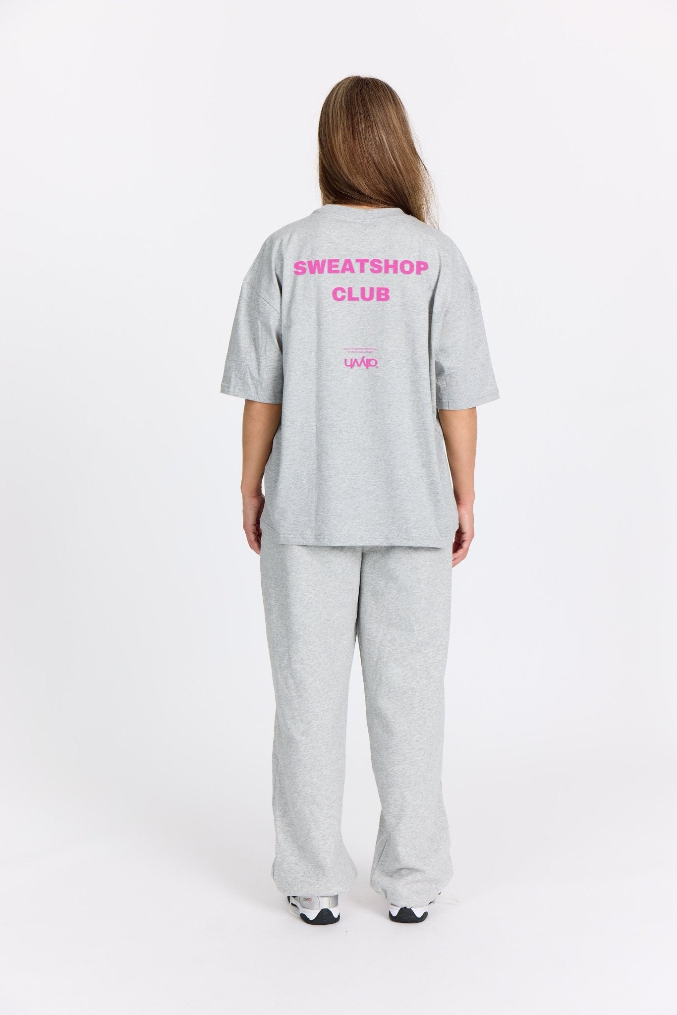 Grå Oversized Tee - Sweatshop - Pink - Alyvh