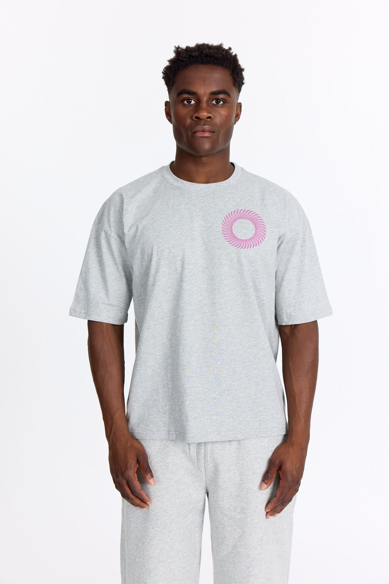 Grå Oversized Tee - Sweatshop - Pink - Alyvh