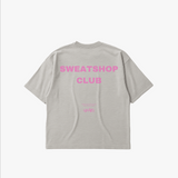 Grå Oversized Tee - Sweatshop - Pink - Alyvh