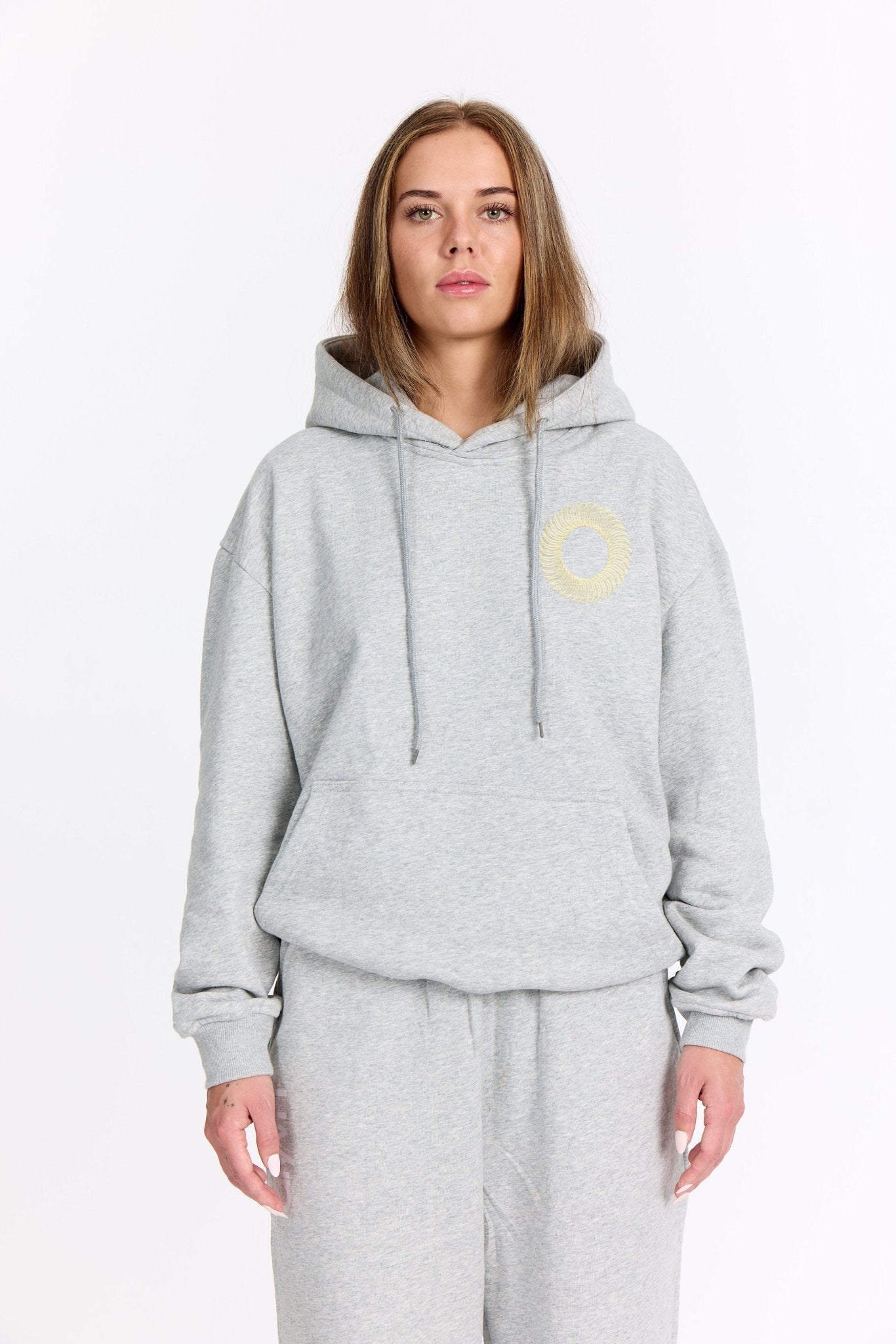 Grå Sweatshop Hoodie - Gul - Alyvh
