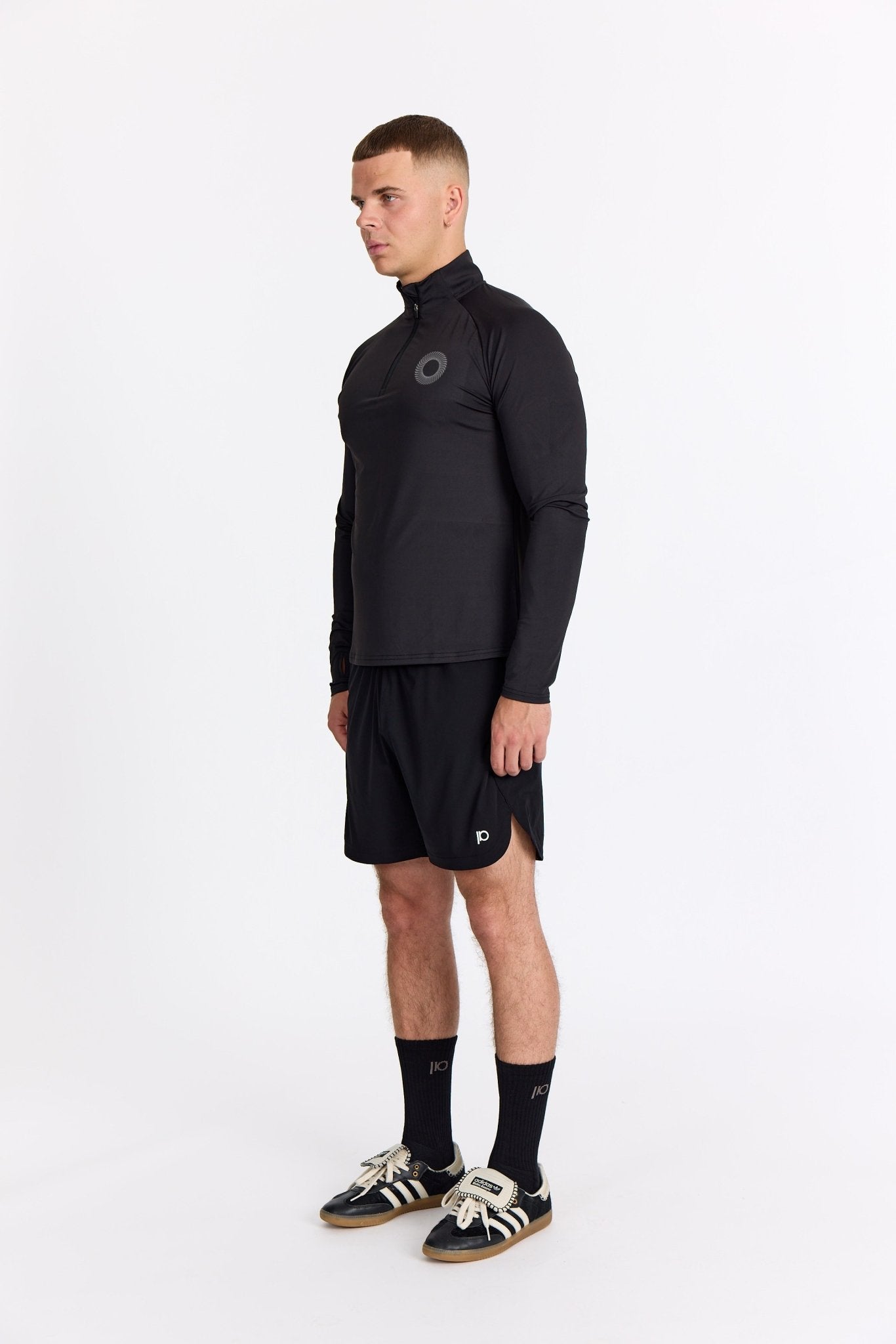 Identify Half - zip - Sort (Hvidt logo) - Alyvh