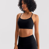 Lux Sculpt Sports Bra - Black - Alyvh