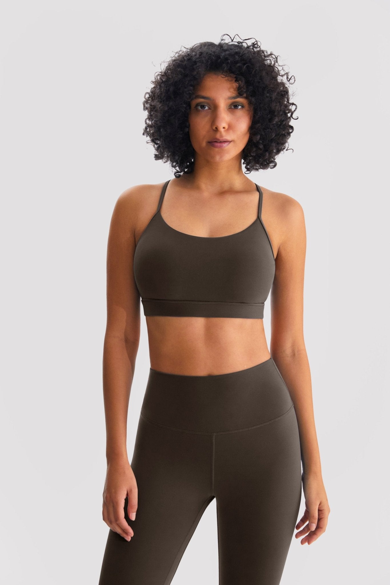 Lux Sculpt Sports Bra - Gravel - Alyvh