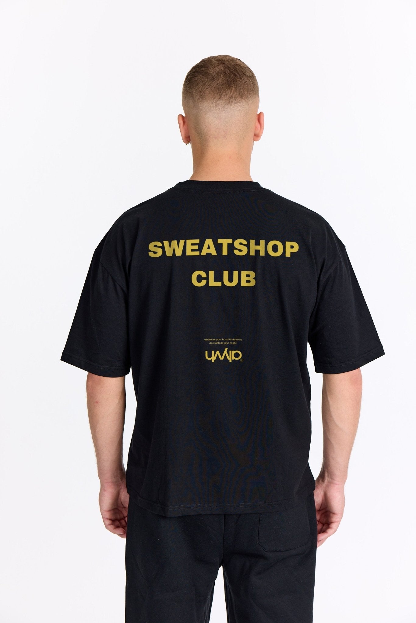 Sort Oversized Tee - Sweatshop - Gul - Alyvh