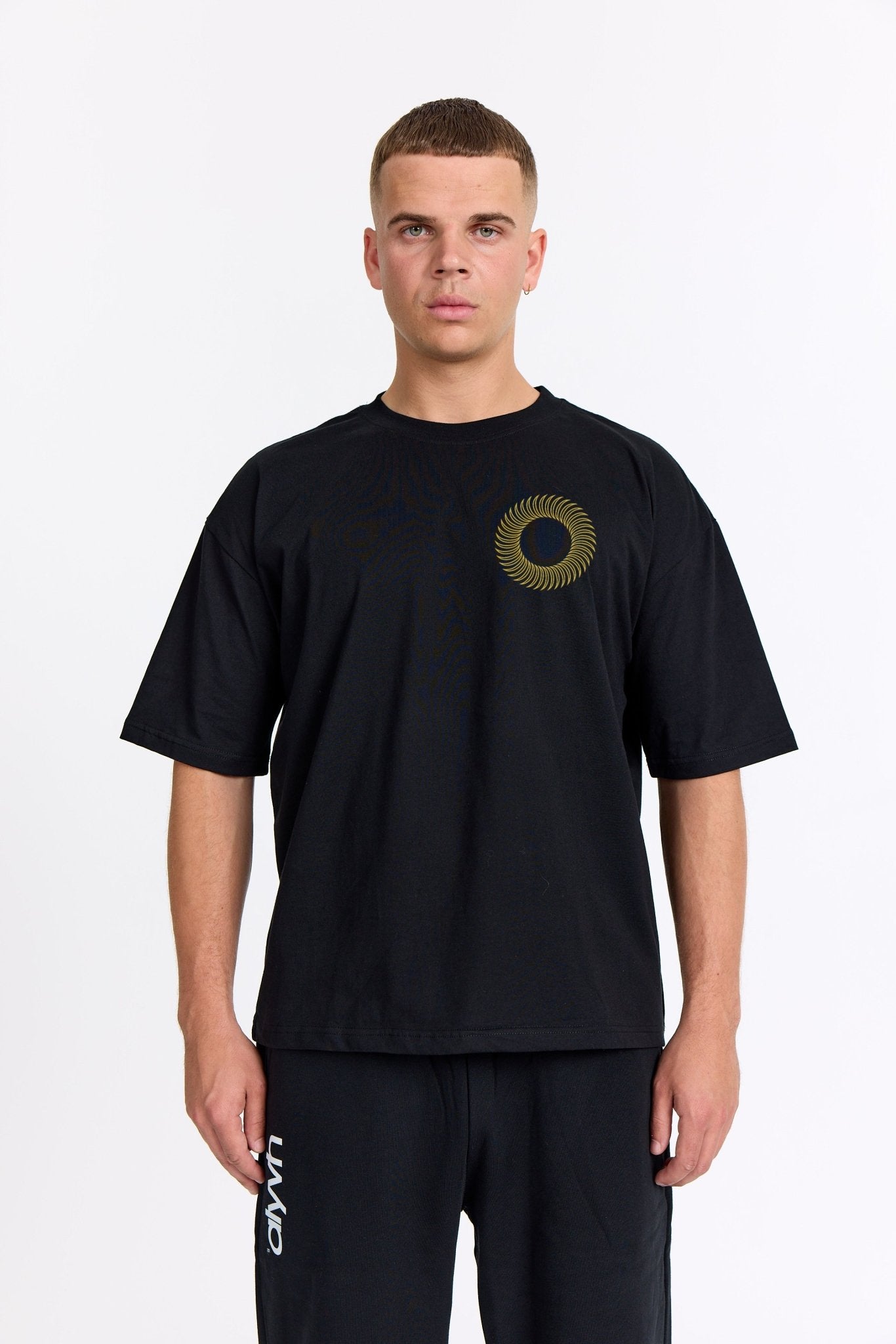Sort Oversized Tee - Sweatshop - Gul - Alyvh