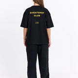 Sort Oversized Tee - Sweatshop - Gul - Alyvh