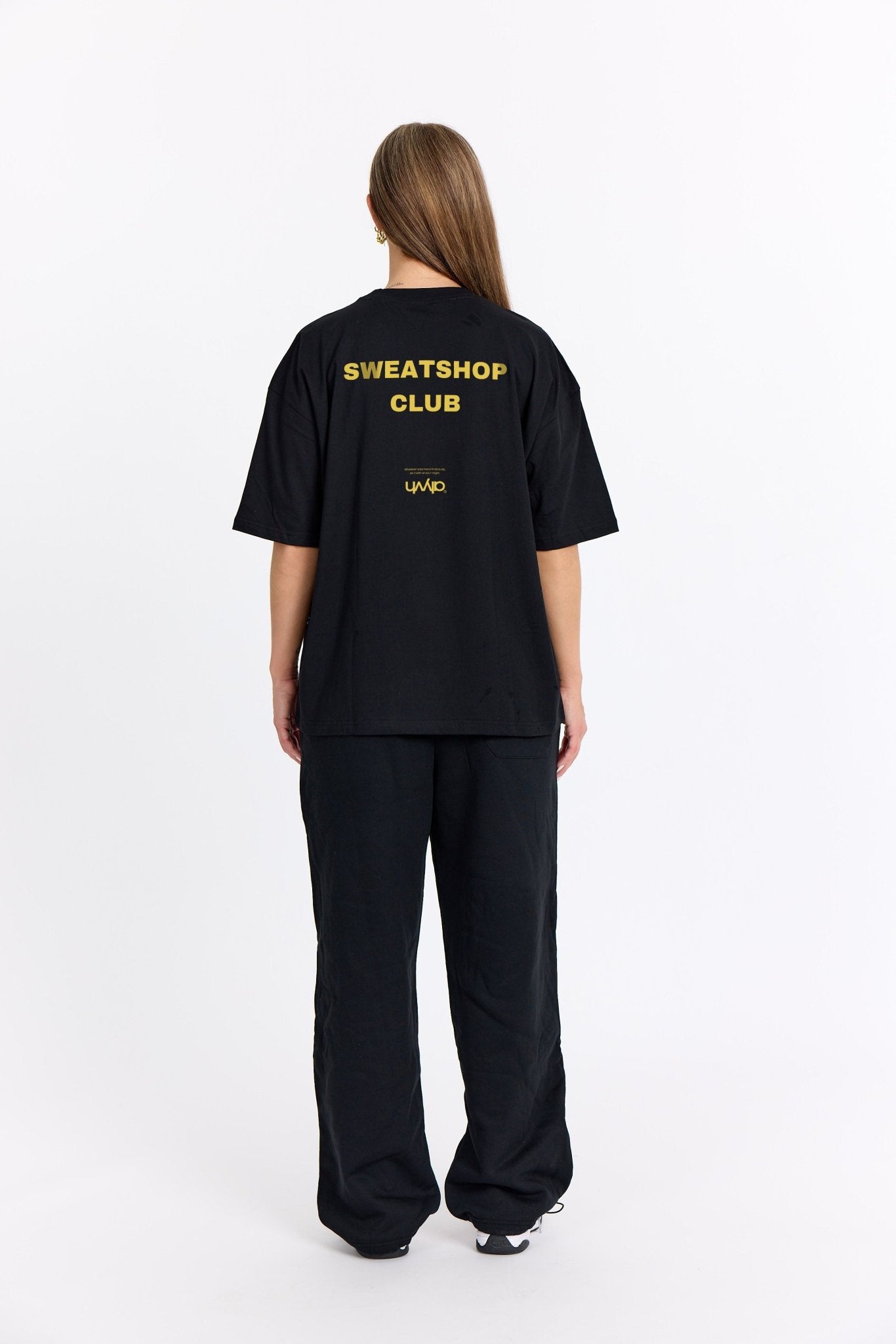 Sort Oversized Tee - Sweatshop - Gul - Alyvh