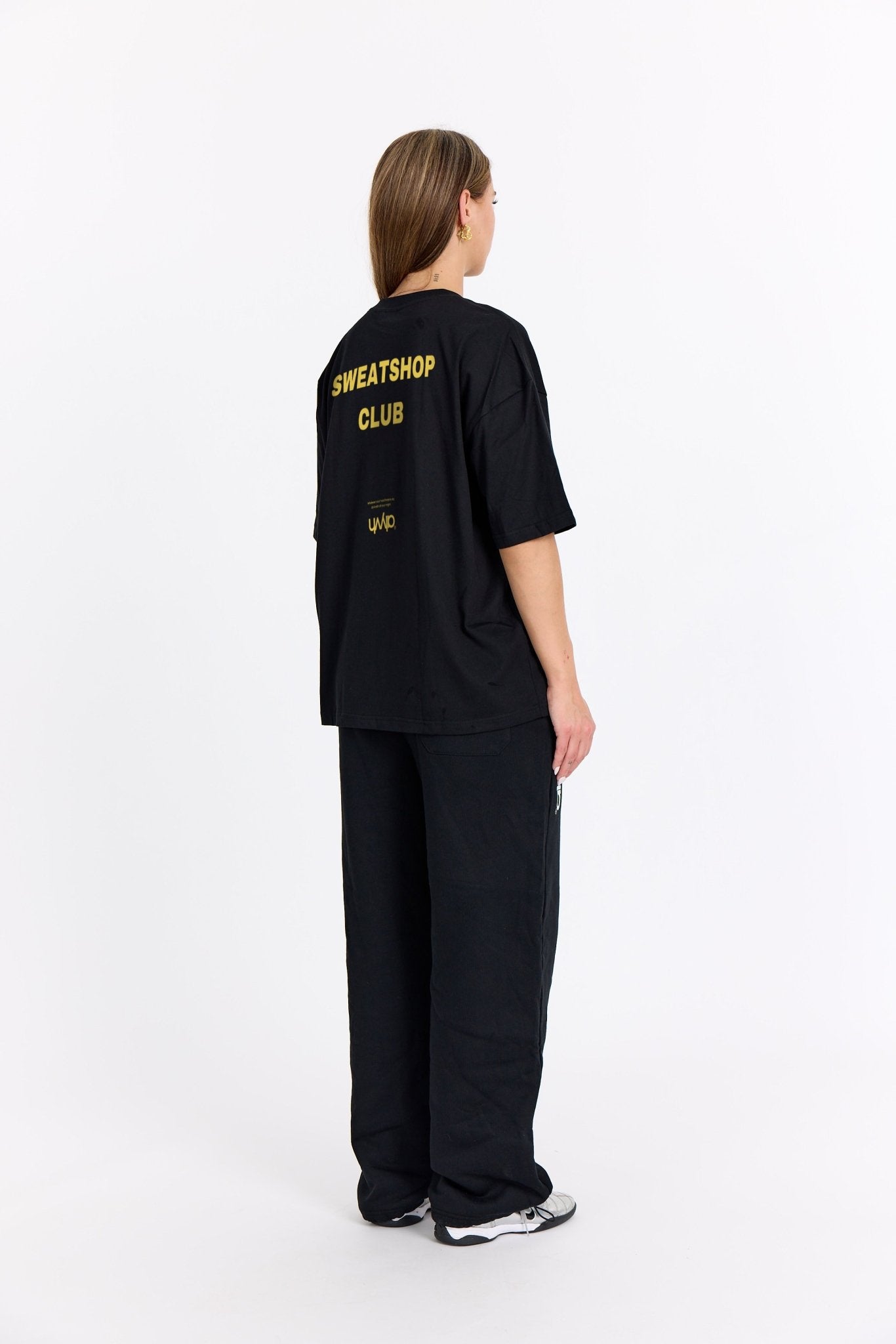 Sort Oversized Tee - Sweatshop - Gul - Alyvh
