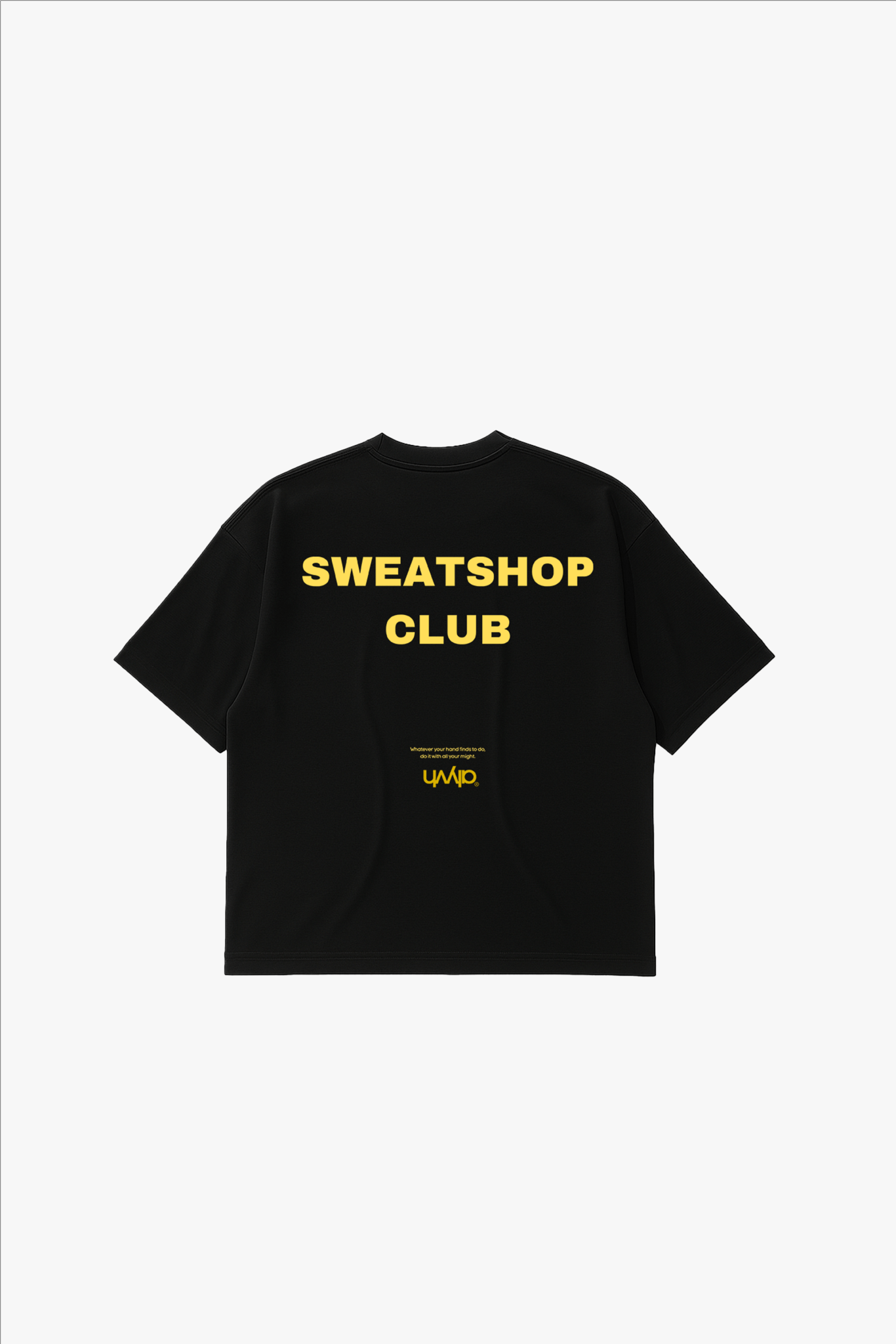 Sort Oversized Tee - Sweatshop - Gul - Alyvh