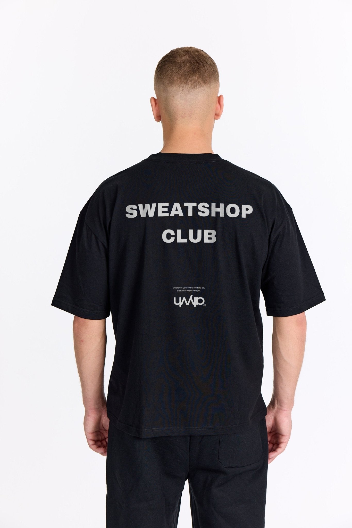 Sort Oversized Tee - Sweatshop - Lysegrå - Alyvh