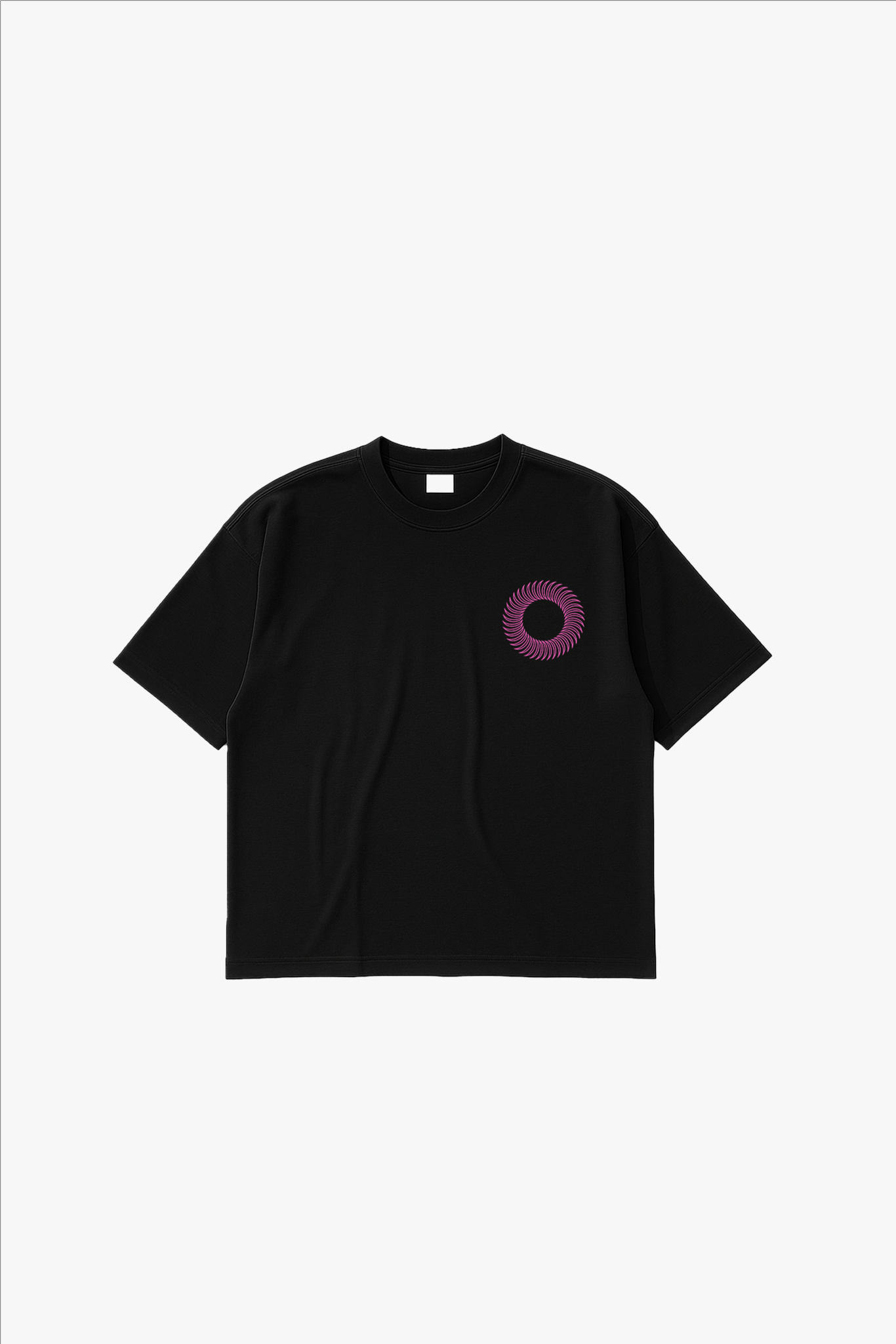 Sort Oversized Tee - Sweatshop - Pink - Alyvh