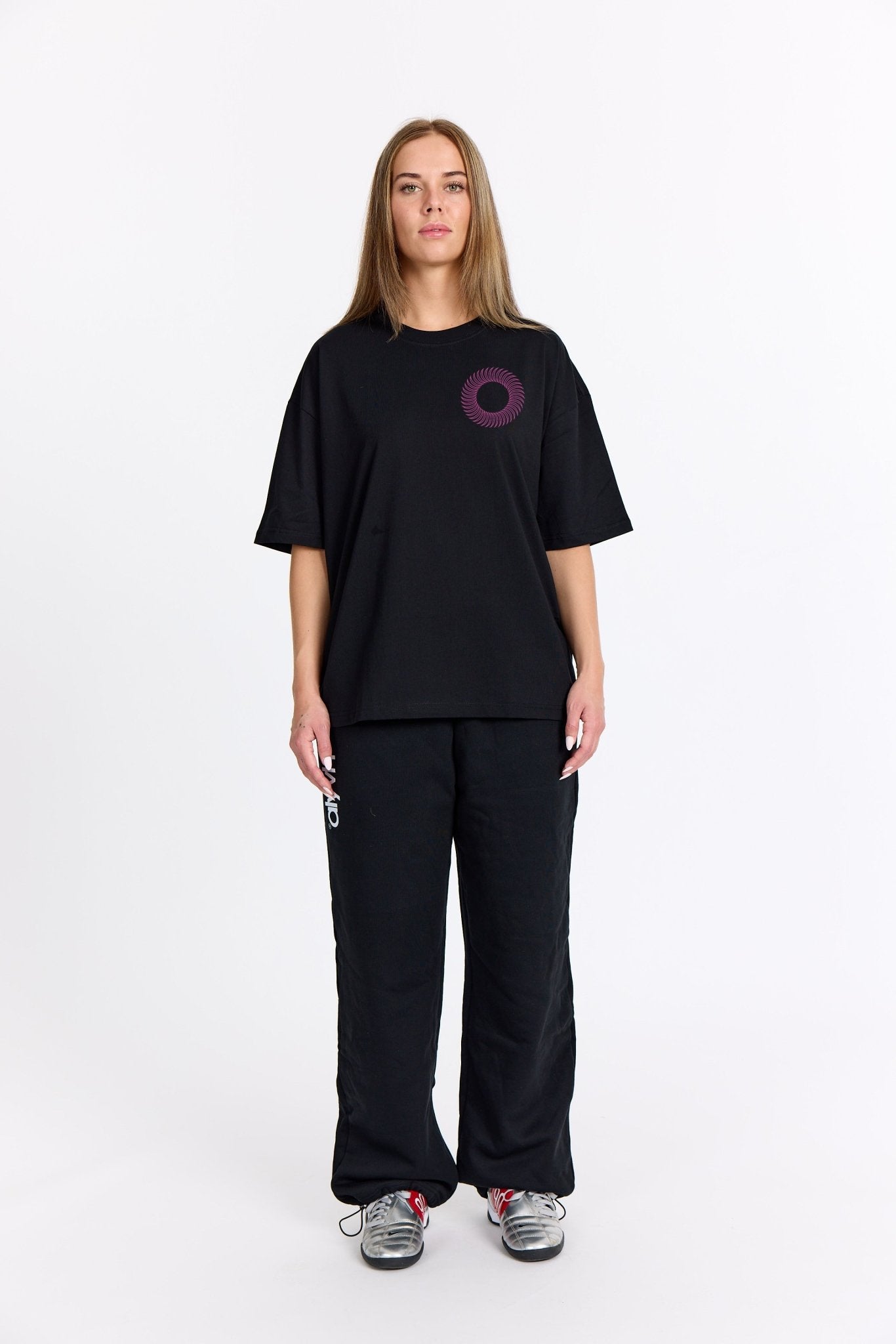 Sort Oversized Tee - Sweatshop - Pink - Alyvh