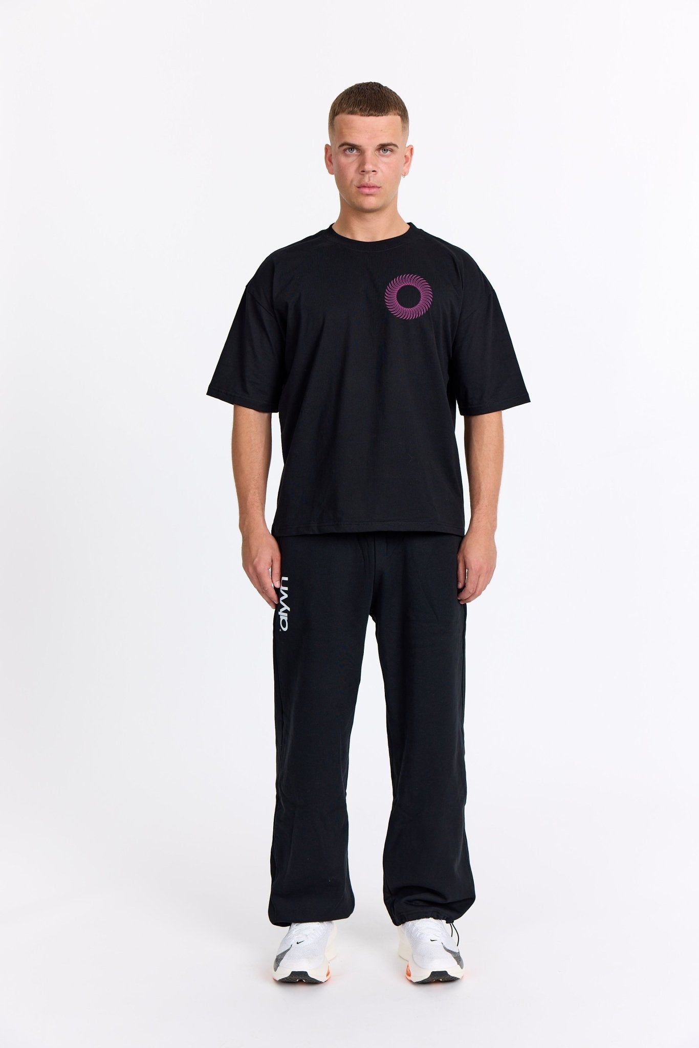 Sort Oversized Tee - Sweatshop - Pink - Alyvh