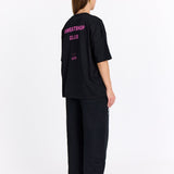 Sort Oversized Tee - Sweatshop - Pink - Alyvh