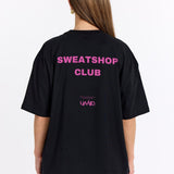 Sort Oversized Tee - Sweatshop - Pink - Alyvh