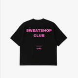 Sort Oversized Tee - Sweatshop - Pink - Alyvh