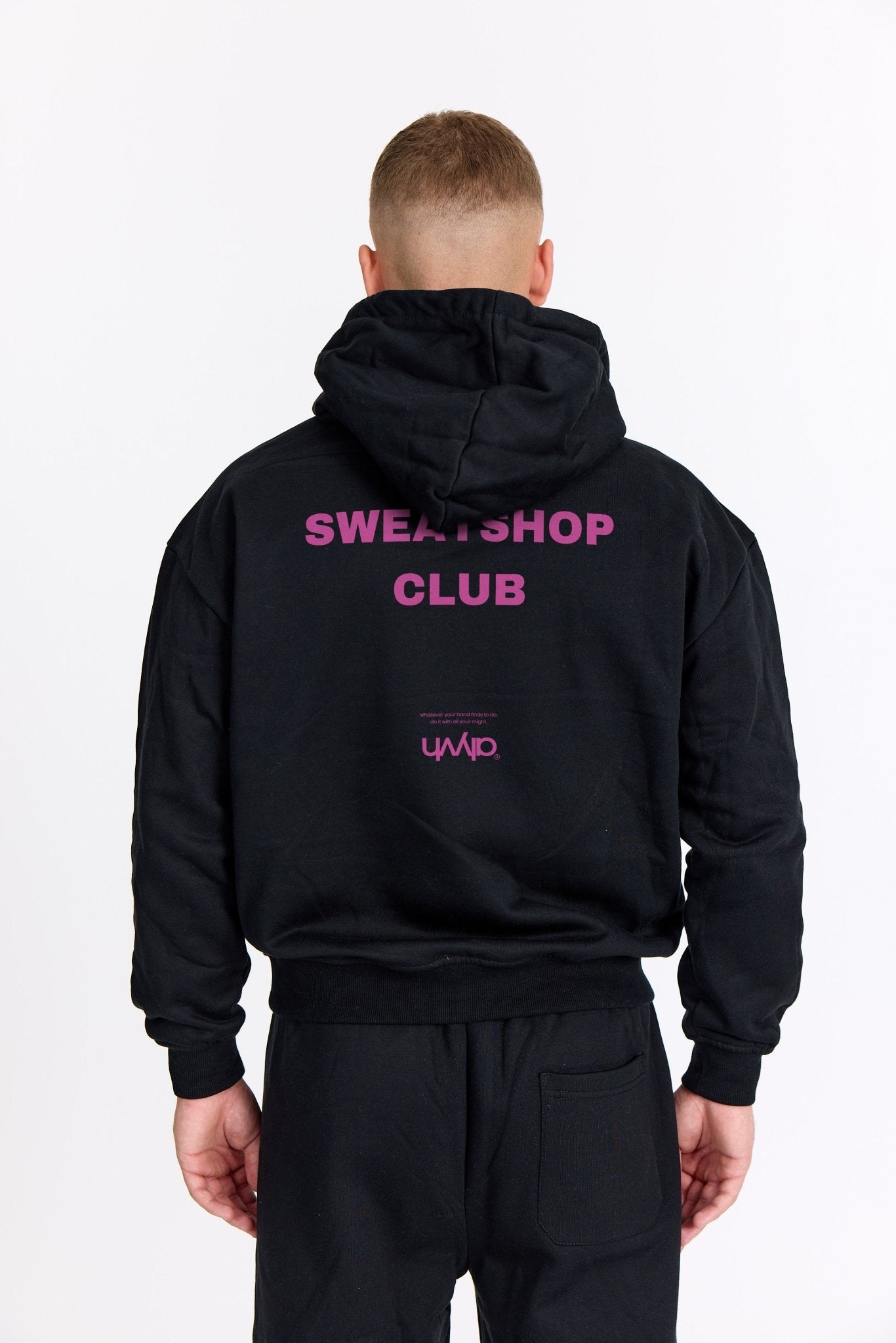 Sort Sweatshop Hoodie - Pink - Alyvh