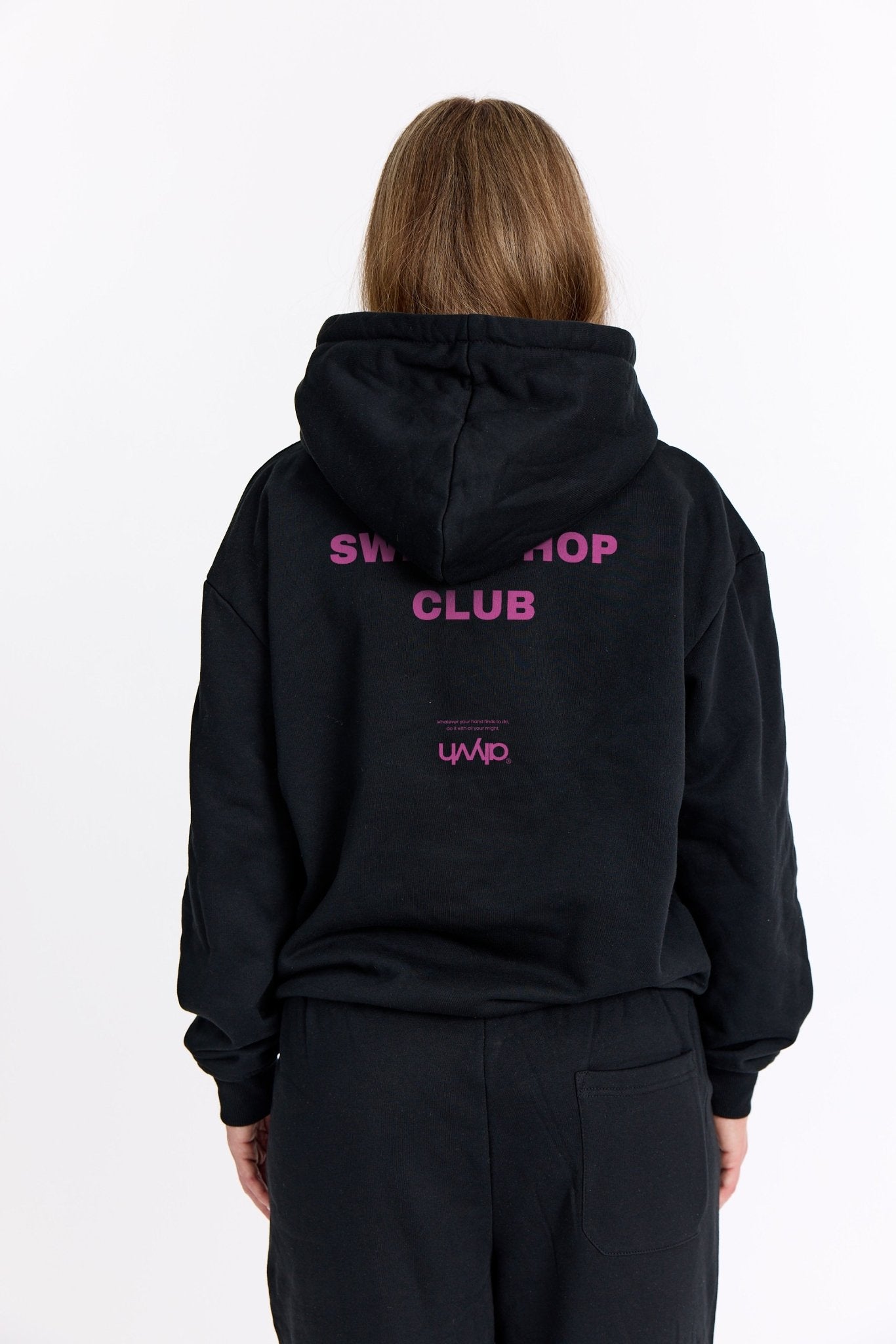 Sort Sweatshop Hoodie - Pink - Alyvh